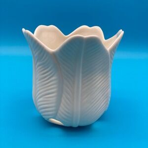 Vintage Partylite White Tulip Petal Light P0246 Tealight & Votive Holder Retired